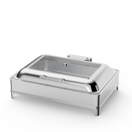 Stainless Steel Electric Buffet Warmer with Visible Window