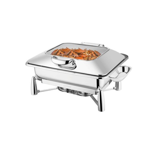 Alcohol Heated Chafing Dish + Utensil Tray