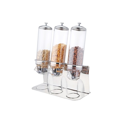 4.0L x 3 Stainless Steel Base Triple Cereal Dispenser