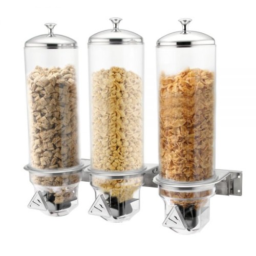 4.0L x 3 Wall-Mounted Triple Cereal Dispenser