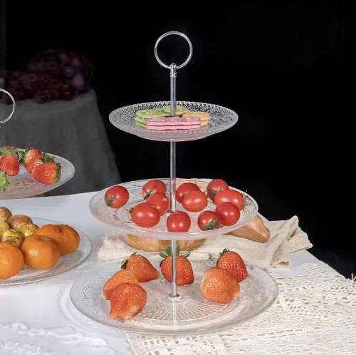 Tiered Glass Dessert Stand | Afternoon Tea & Wedding Buffet Rack
