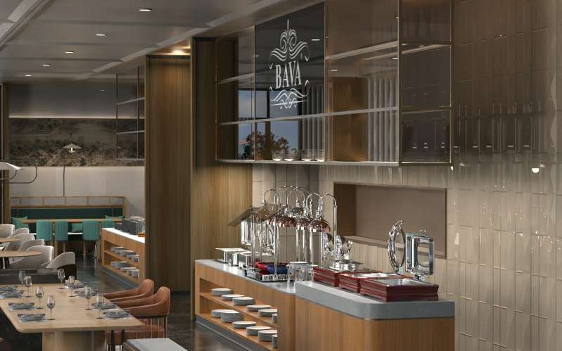 set of chafing dishes