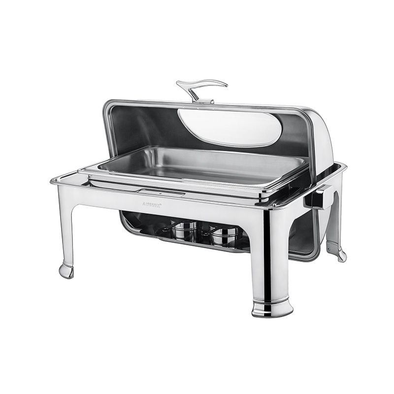 Covered Stainless Steel Alcohol Chafing Dish