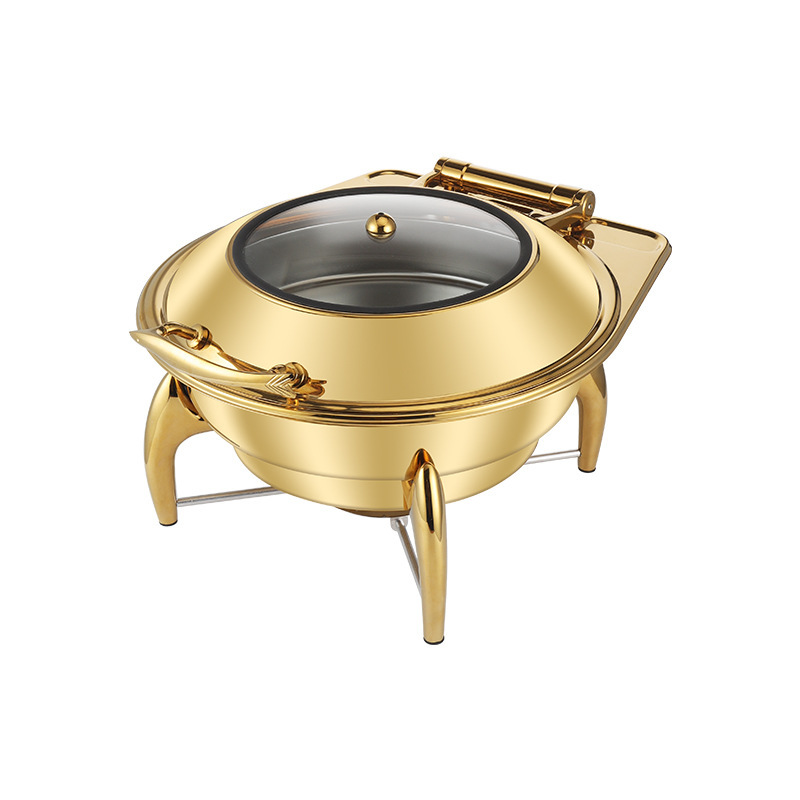 Gold-Plated Chafing Dish