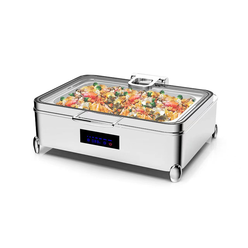 Can’t See Your Food? Large View Window Stainless Steel Chafing Dish