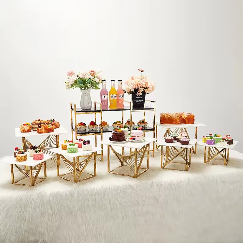 Gold Buffet Riser Set | For Weddings & Afternoon Tea 主图
