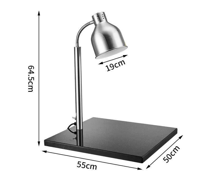 Single Head Marble Base Heat Lamp