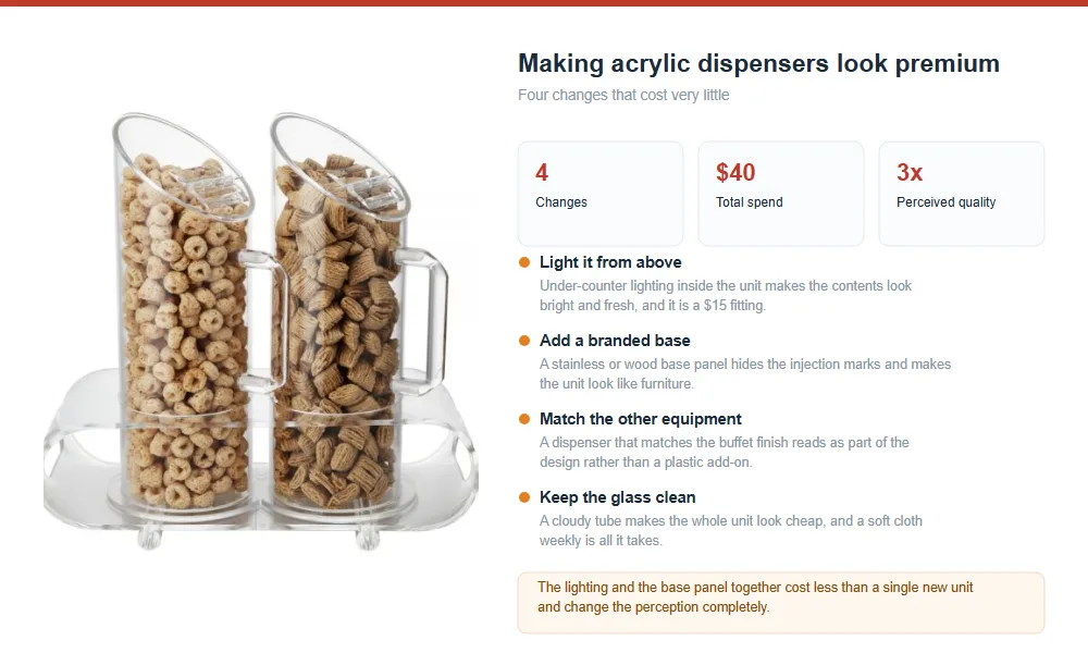 3 Ways to Make Acrylic Dispensers Look Premium