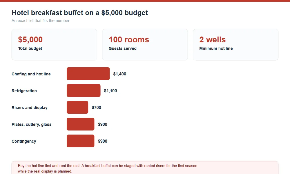 Hotel Breakfast Buffet Budget