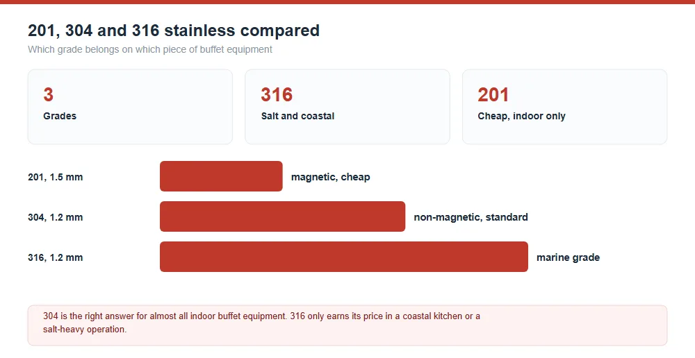 Stainless Steel Grades Comparison